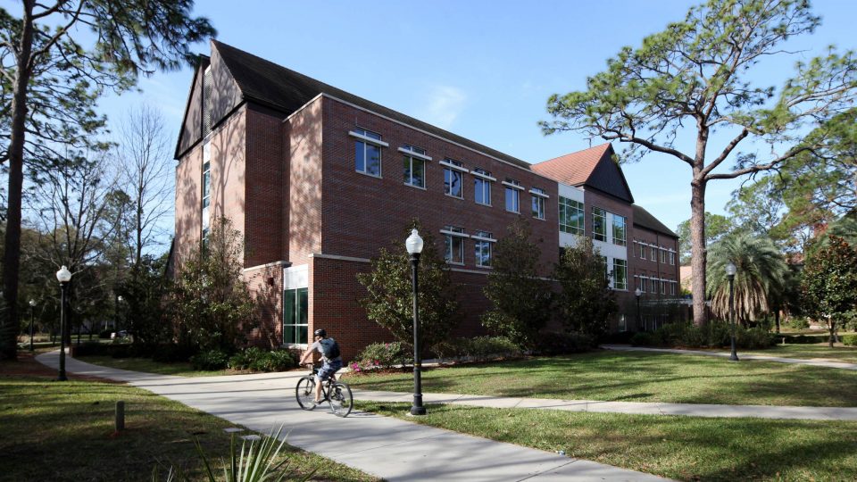 Northeast corner of Gerson Hall