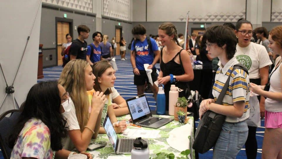 Students at the Business Bash