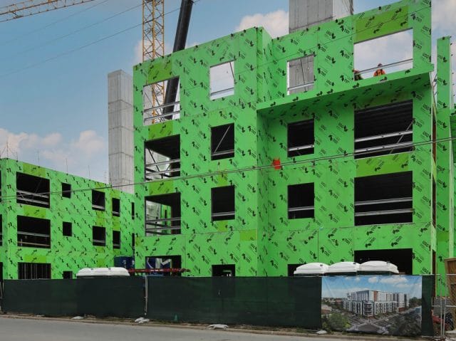 Apartment building under construction