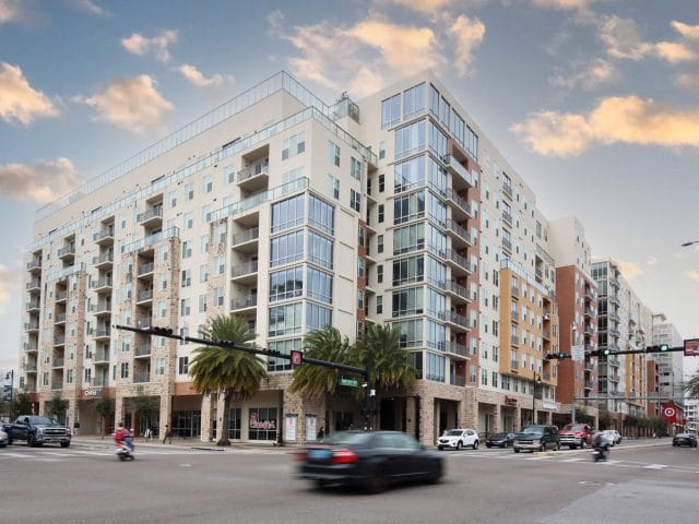 The Standard apartment building with retail on the ground floor