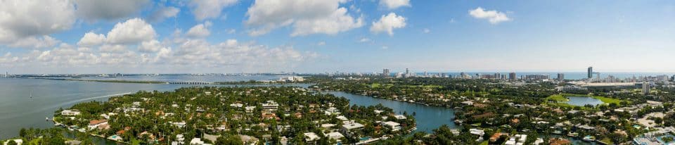 Neighborhoods surrounded by water