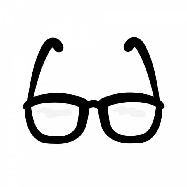 Illustration of eyeglasses