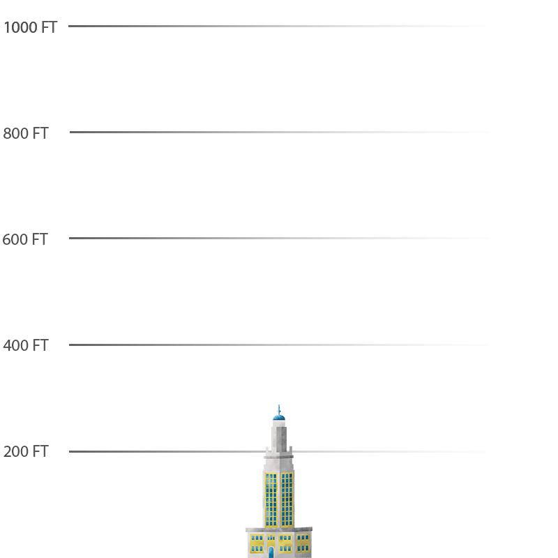 Illustration of the Freedom Tower in Miami