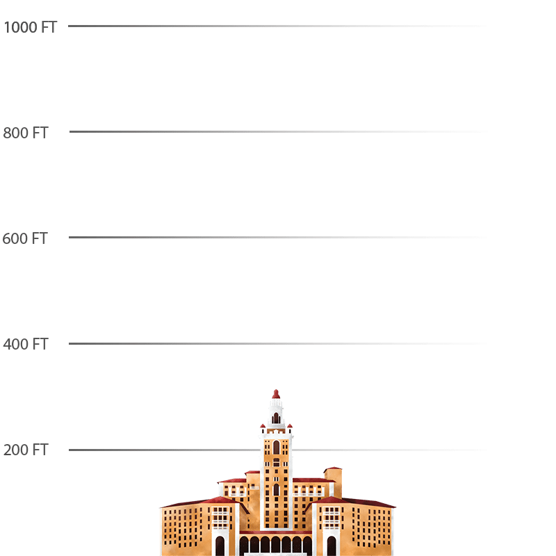 Illustration of the Miami Biltmore Hotel in Coral Gables