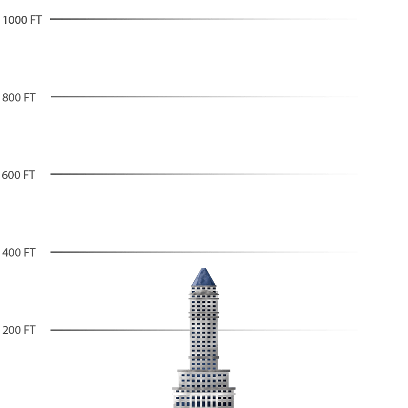 Illustration of the Miami-Dade County Courthouse in Miami