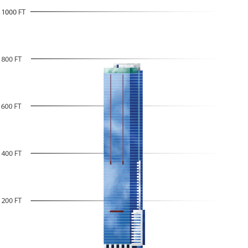 Illustration of the Four Seasons Hotel Miami in Miami