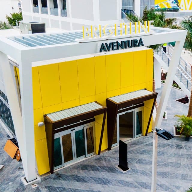 The Brightline Aventura station