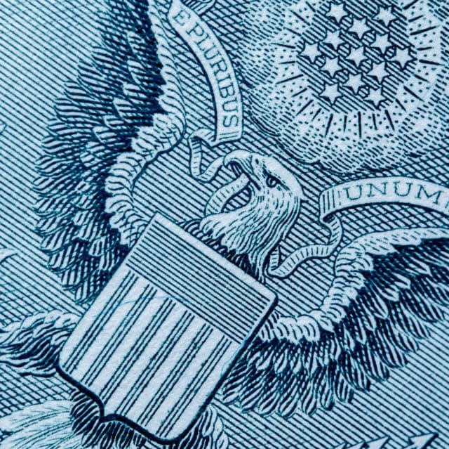 E Pluribus Unum Seal on the US Dollar Bill