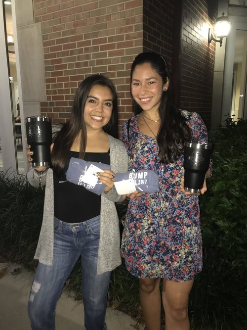 Jackie and her BUMP mentee after the Fall 2017 BUMP award ceremony