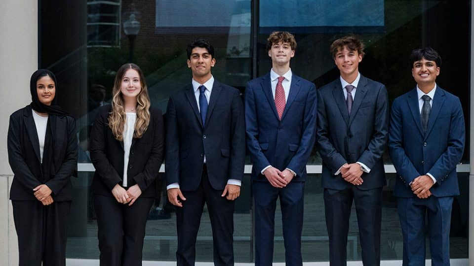 Students in the Technology Sector group