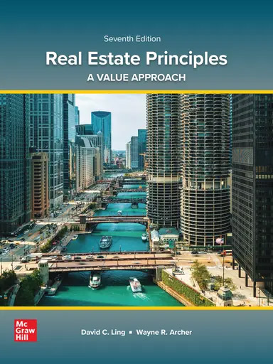 Book cover "Seventh Edition: Real Estate Principles: A Value Approach" by David Ling and Wayne Archer (McGraw Hill)