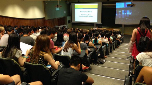 New South Wales students in class