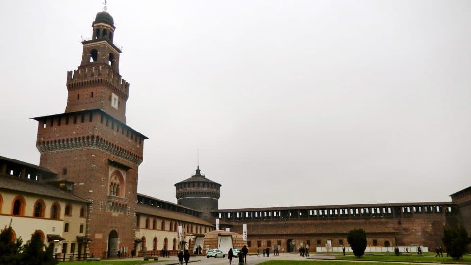 Sforza Castle in Milan, Italy