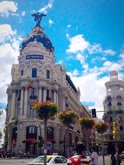 The Metropolis Building in Madrid, Spain