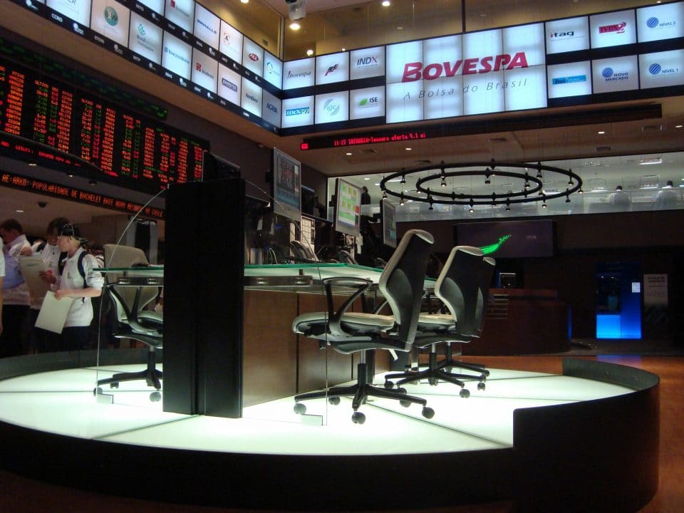 A markets room in Sao Paulo, Brazil