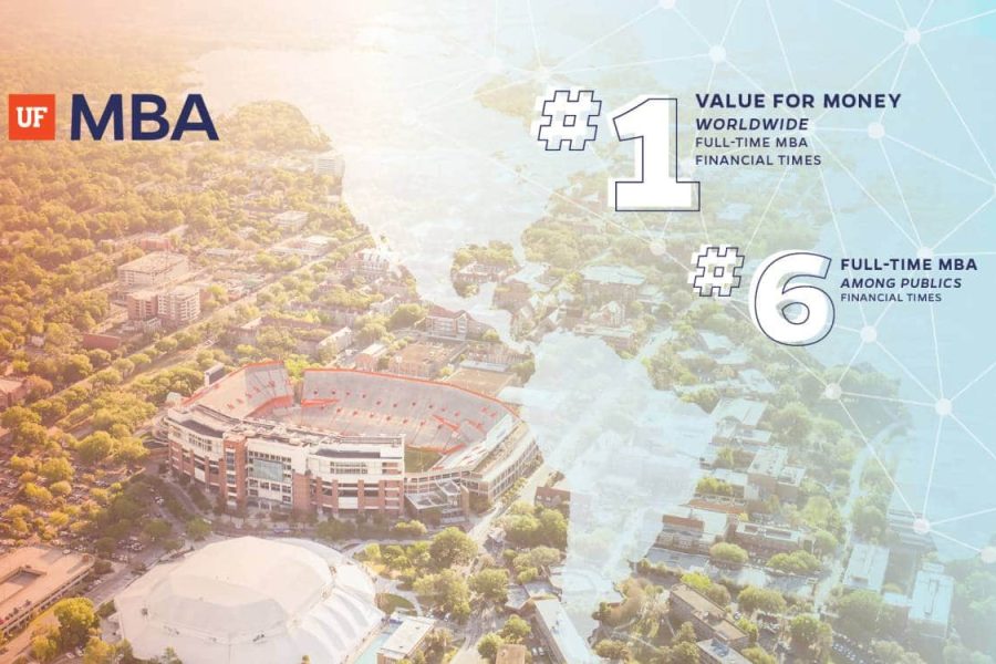 UF MBA No. 1 Value for Money Worldwide Full-Time MBA, Financial Times. UF MBA No. 6 Full-Time MBA Among Publics, Financial Times.