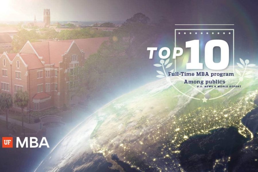 UF MBA, Top 10 Full-Time MBA program among publics, US News and World Report