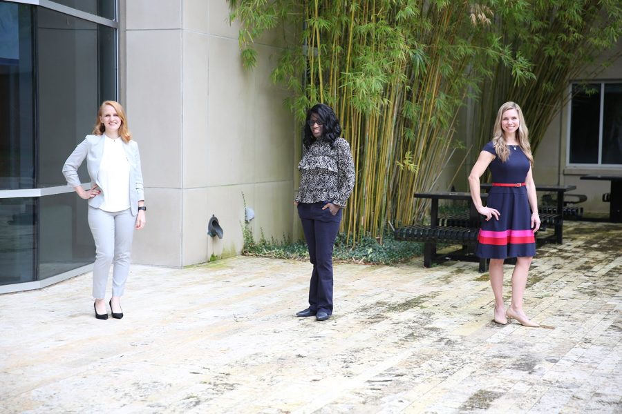 Carly Escue, Keisha Hunte and Sian Morgan