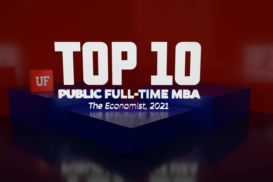 Top 10 Public Full-Time MBA, The Economist, 2021