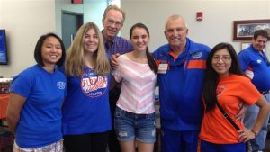 Fred Fisher and Al Warrington with students