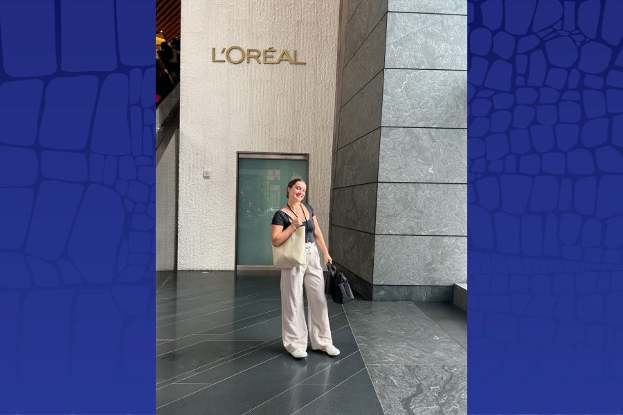 Amanda Veltri is interning at L'Oreal USA in Hudson Yards, New York City.