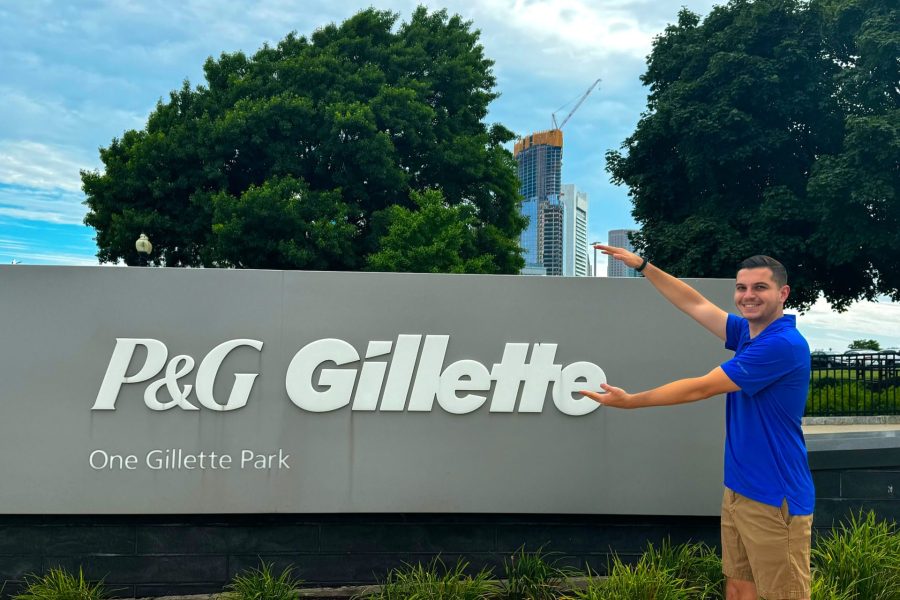 Dante Feliciano is interning at Procter & Gamble in Boston, Massachusetts.