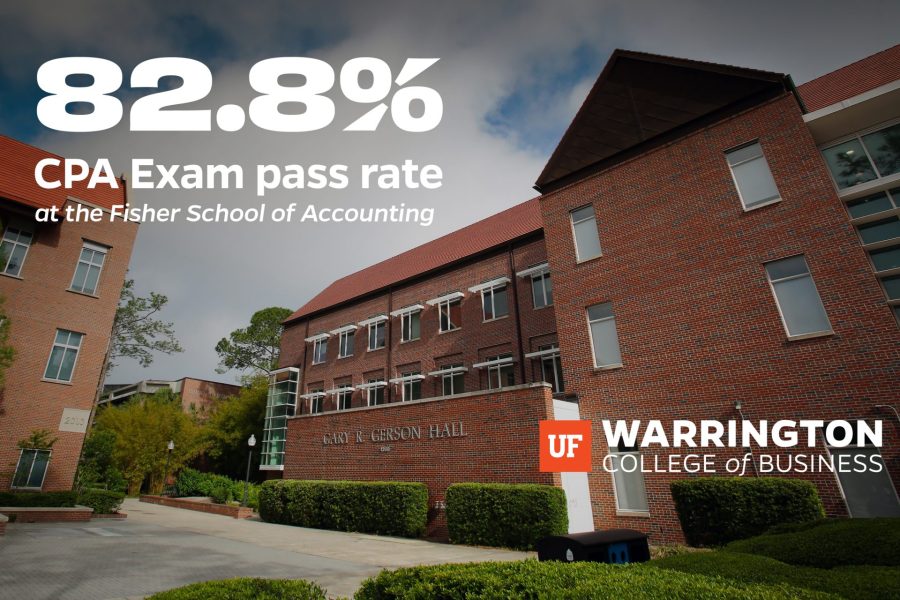 82.8% CPA Exam pass rate at the Fisher School of Accounting, UF Warrington College of Business
