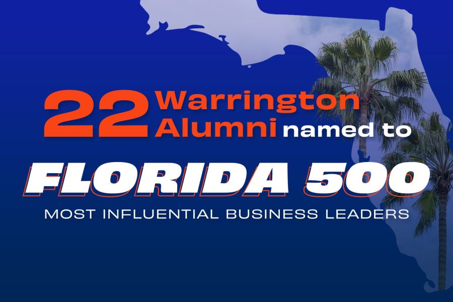 22 Warrington alumni named to Florida 500 most influential business leaders