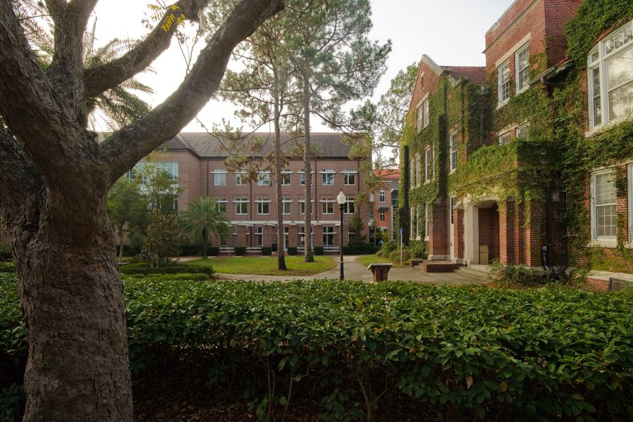 Bryan Hall and Gerson Hall on the UF campus