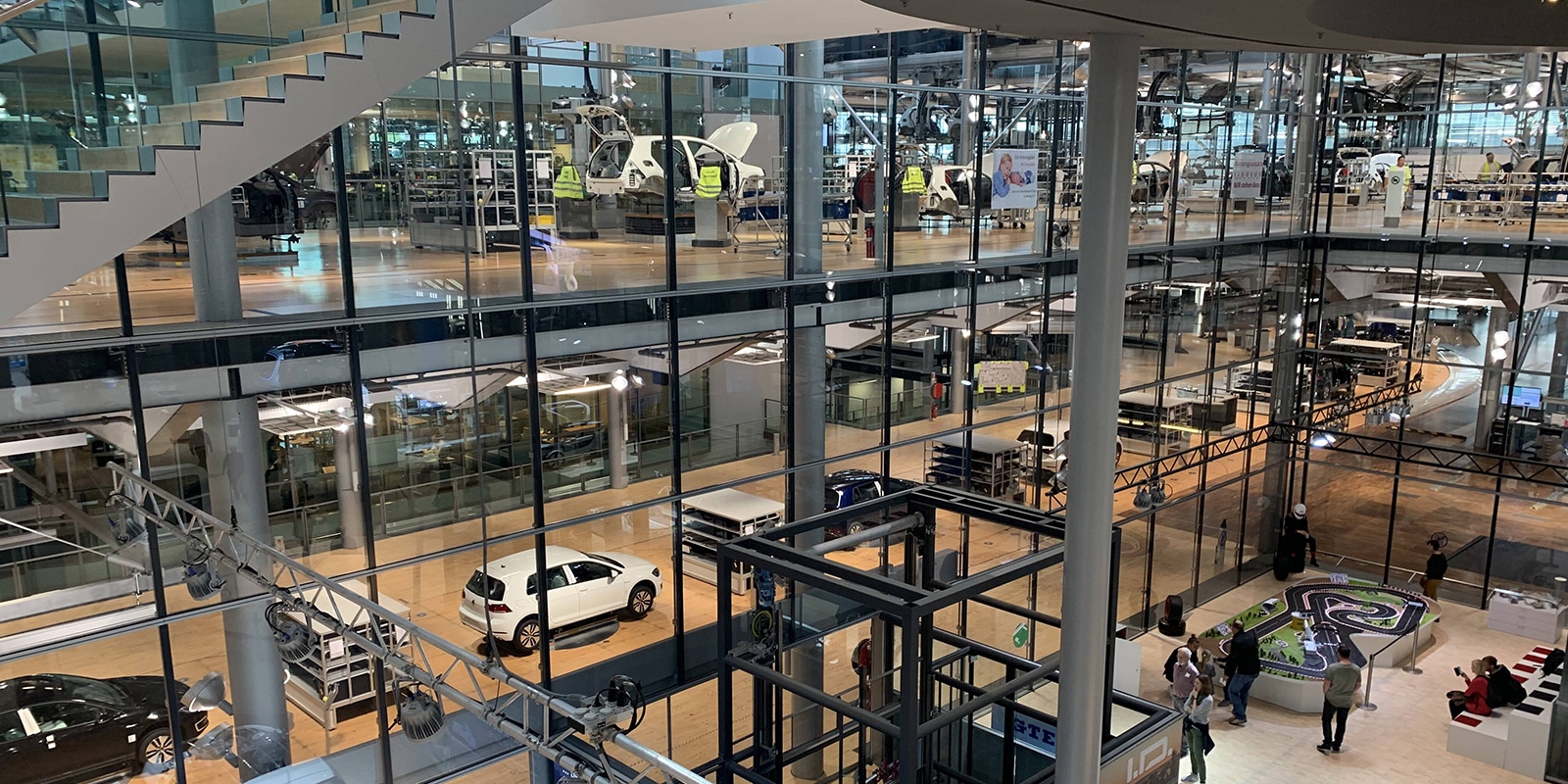 Inside the headquarters of an automotive manufacturer, the location of a Global Immersion Experience for UF Warrington Master of International Business students