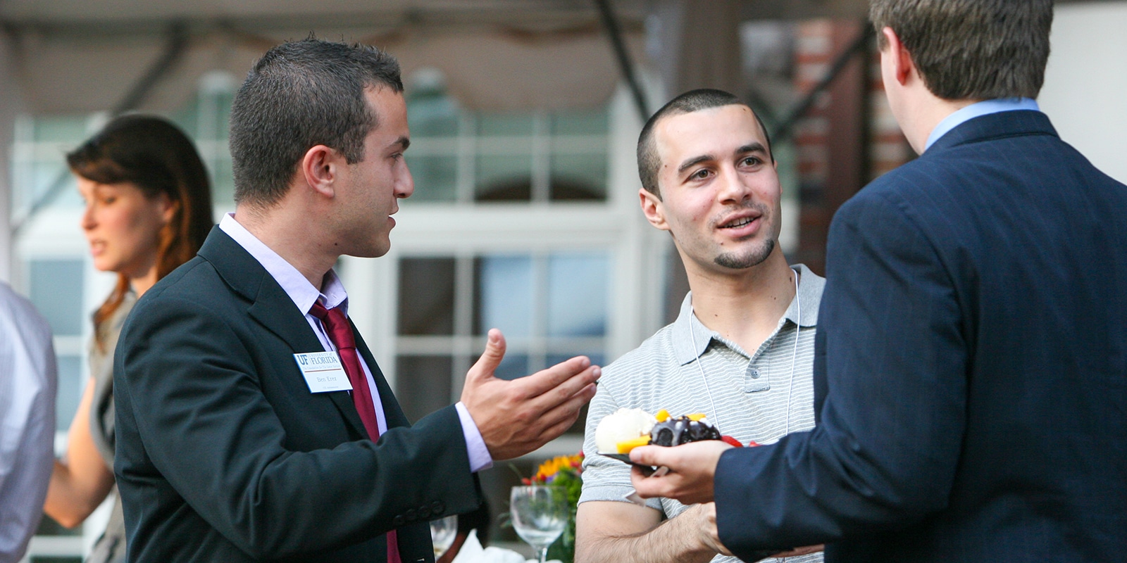 Online MS in Entrepreneurship students during a networking event sponsored by UF Warrington's Entrepreneurship and Innovation Center