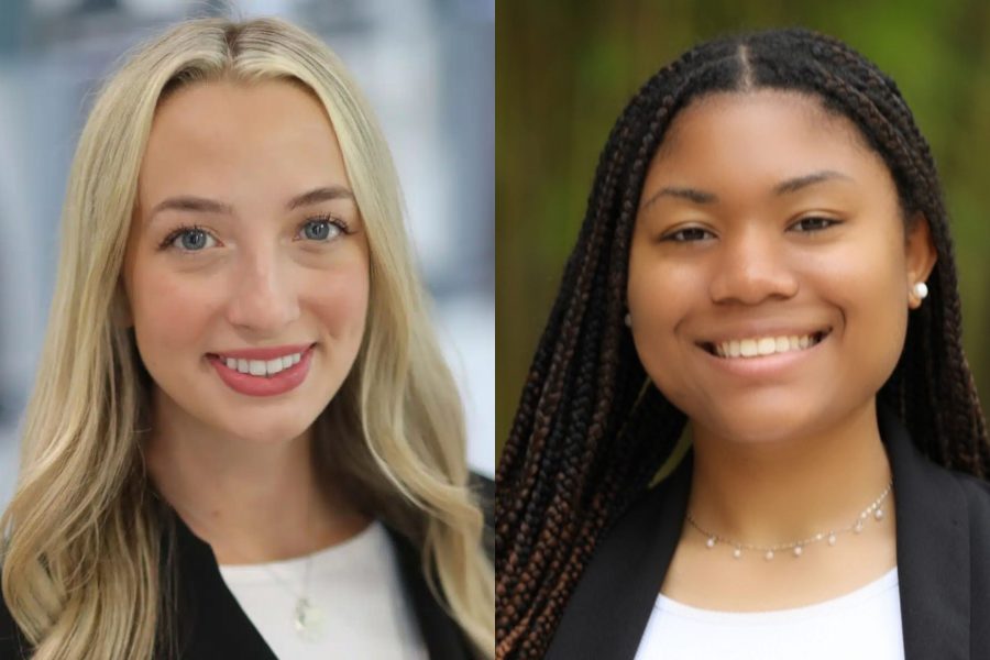 Emma Glazener (BSAc ’25) and Toni-Anne (BSAc ’24, MAcc ’25)