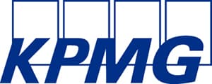 Logo for KPMG, an employer of UF Warrington Weekend Part-Time MBA alumni