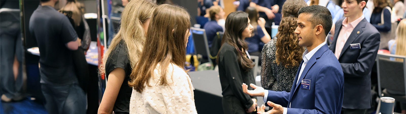 Students networking. 