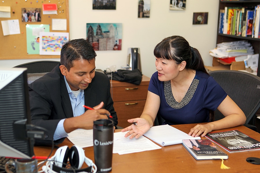UF Warrington Ph.D. in Information Systems faculty meets with prospective doctoral students