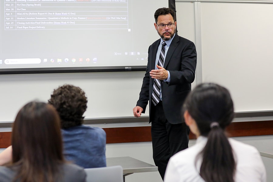 UF Warrington Ph.D. in Marketing class. 