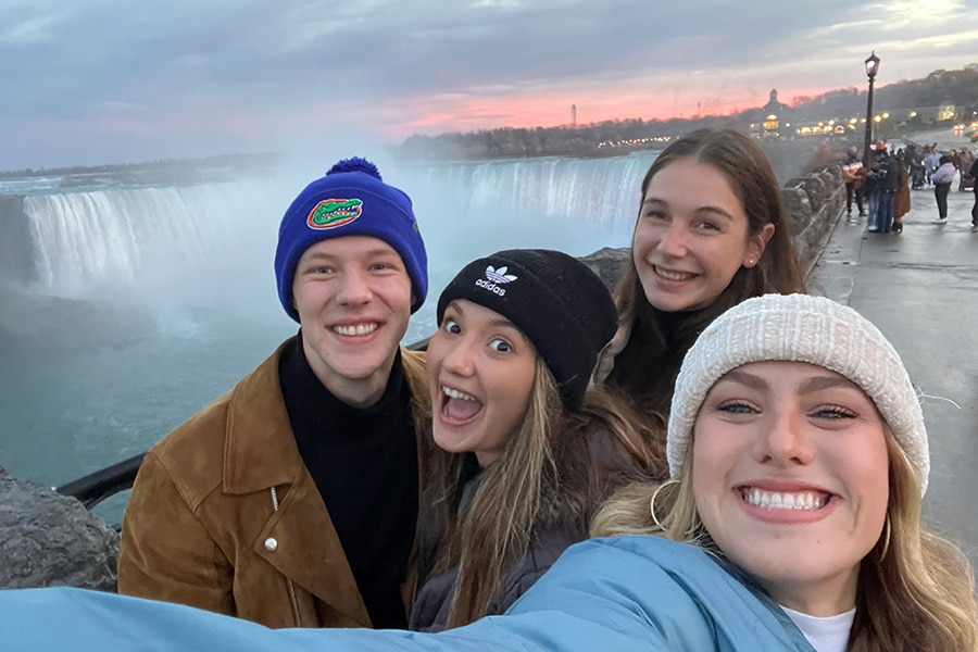 UF students studying abroad.